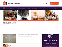 Tablet Screenshot of hablemosclaro.org